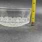 Arcoroc France Salad Serving Bowl Diamond Cut Crystal Clear Glass 5" Vintage