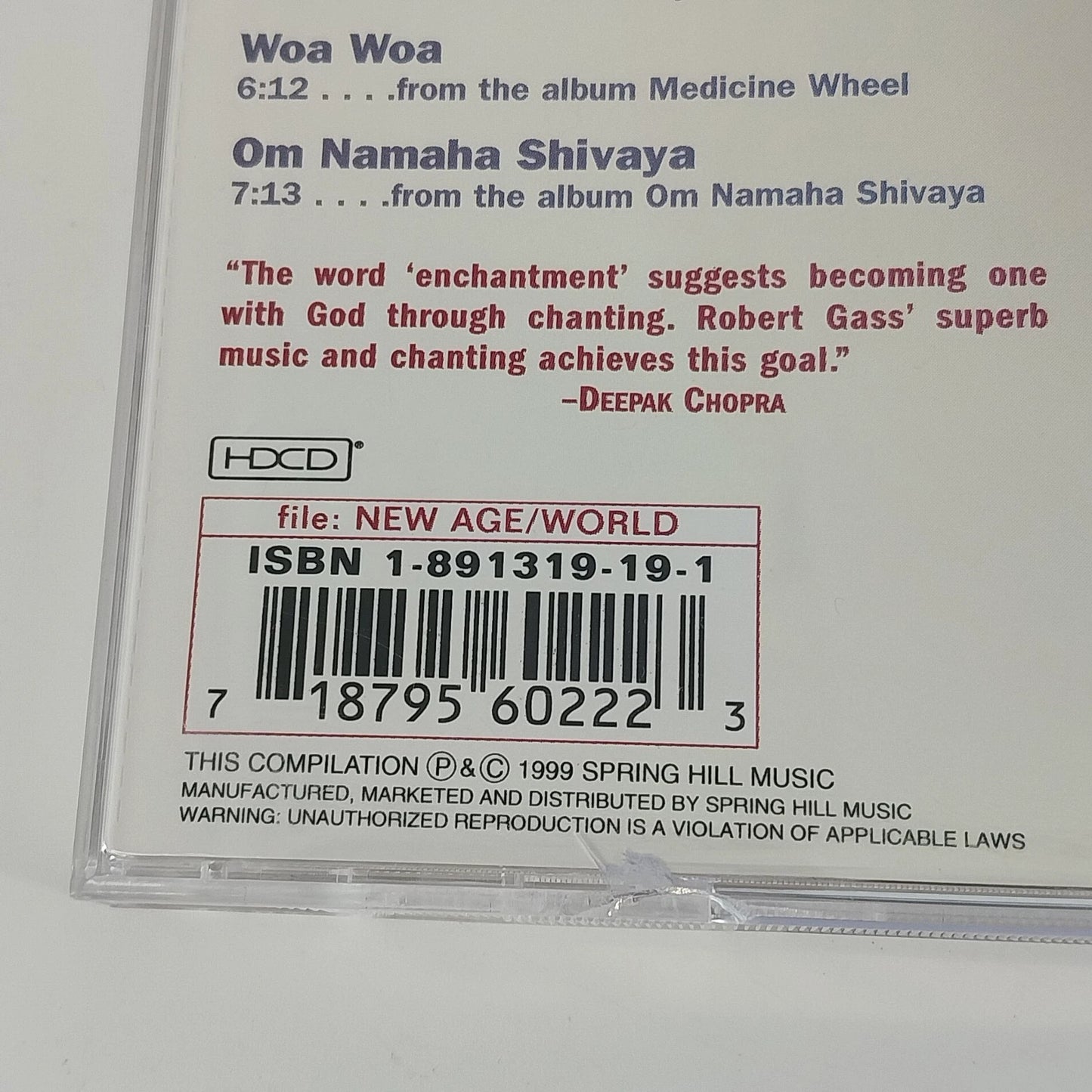 Robert Gass On Wings of Song Enchanted Best Of CD 1999 Spring Hill Music