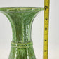 Vintage Royal Haeger Green Drip Glaze Cylinder Vase 12 Inch MCM