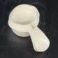 Tupperware 5 Measuring Cups Set 3479C-3483C White Curved Handles 1/4 to 3/4 Cup