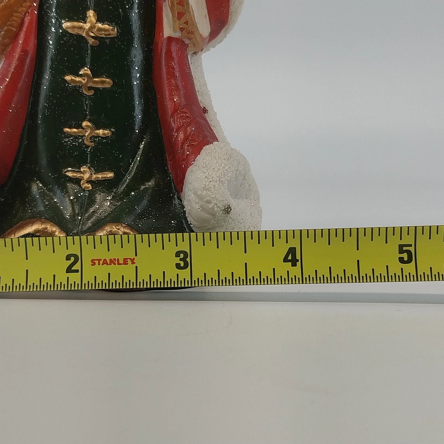 Santa Christmas Ceramic Figurine Tree Teddy Bear Candy Cane Holiday Decor 5.75"