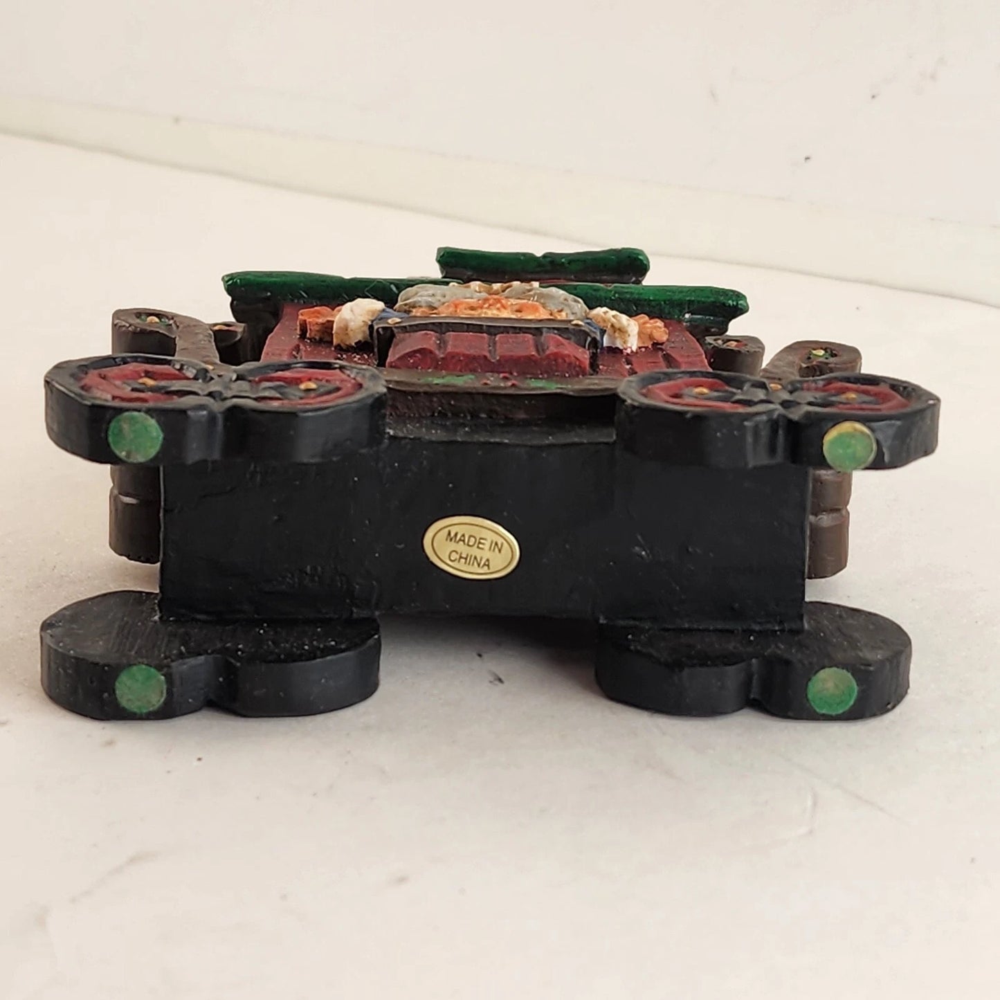 2 Christmas Train Figurines Great North Pole Railroad 2002 David Frykman