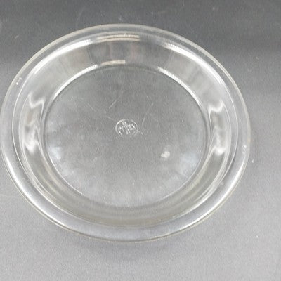 Pyrex 9" Antique Pie Plate Model 209 Clear Glass Round Original Makers Mark USA