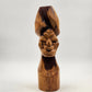 African Hand Carved Wood Head Bust Art Sculpture Figurine 16.5" Vintage Statue