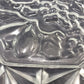 Federal Glass Pioneer Fruit Bowl 11in Clear Ruffled Edge Vintage