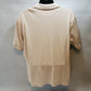 Van Heusen Men XL Beige Cotton Polo Shirt Short Sleeve Rugby
