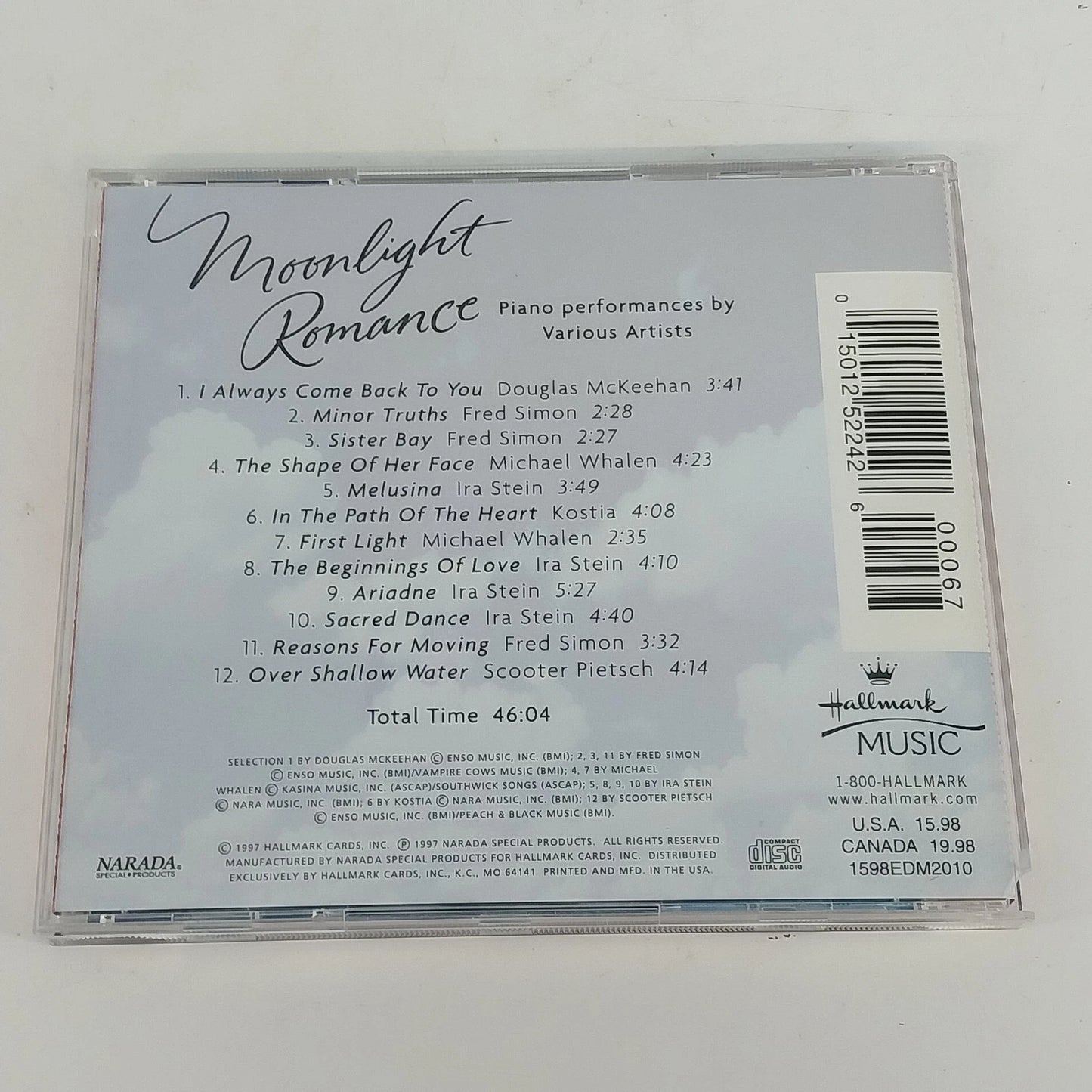 Moonlight Romance Lovely Piano Music Various Artists Hallmark Music CD 1997