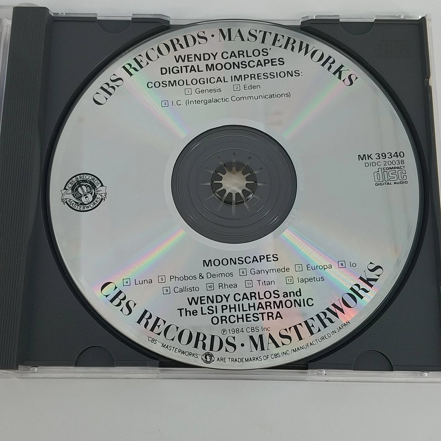 Wendy Carlos Digital Moonscapes CD CBS Masterworks Japan Electronic Ambient