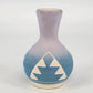 Sioux Pottery Bud Vase High Elk Native American Art Blue Purple 4.5" Signed GUC