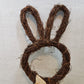 Easter Handwoven Vine Bunny Rabbit Egg Basket Woven Wall Hanging Grapevine 23"