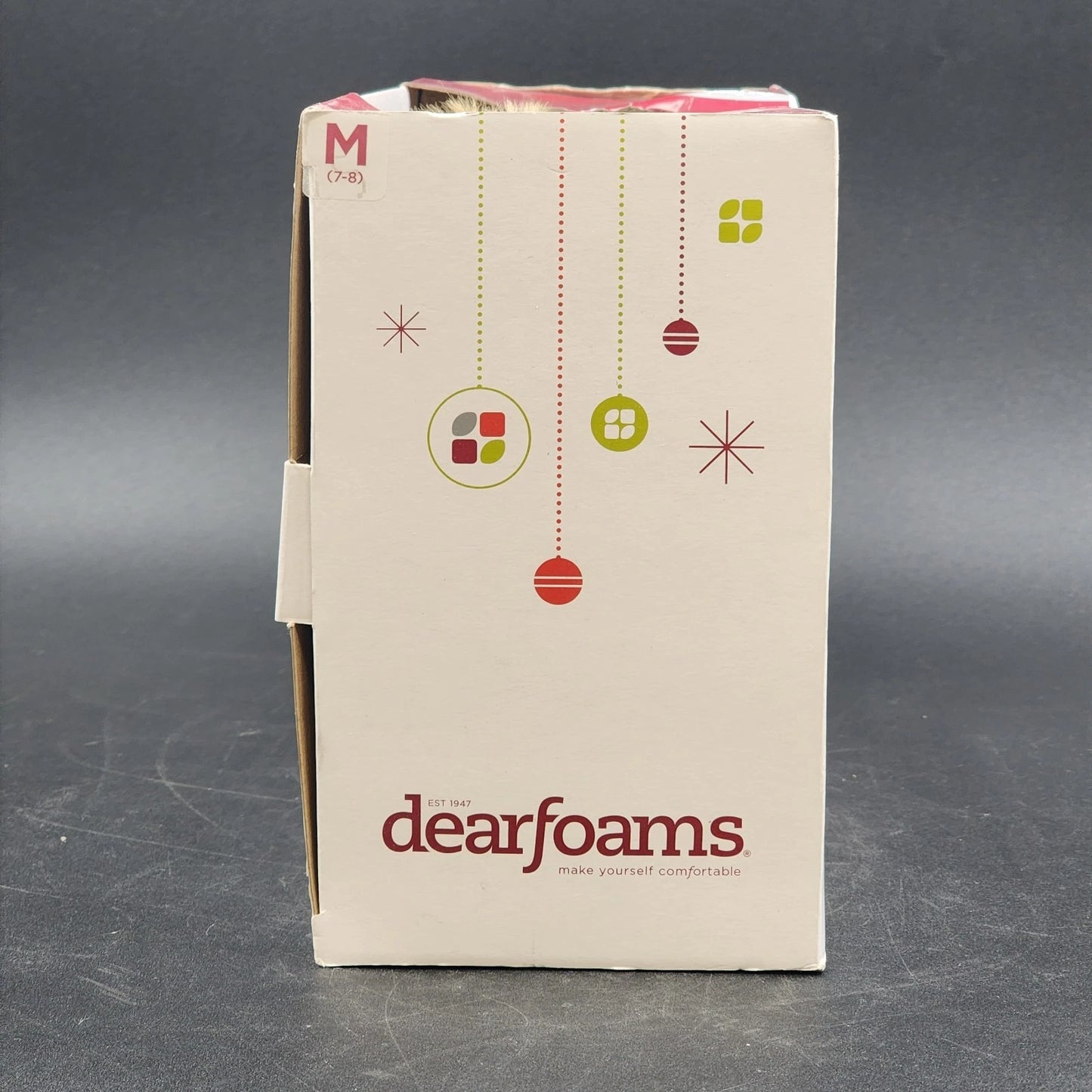 Dearfoams Women's Memory Foam Slippers Tan Heather Size Medium 7-8 Polyester NIB