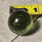 1 Transparent Clear Glass Round Marble Shaded Solid Green Jolen 0.75" Diameter