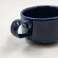 Homer Laughlin Cobalt Blue Flat Cup Jumbo 4"d x 2.5"h Best China Pattern USA Vtg