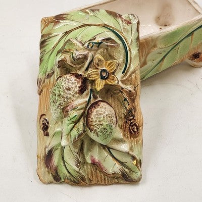 Vintage A Fairyland Trinket Box – 5.5" Hand-Painted Ceramic Jewelry Box, Mid-Century Japan MCM Whimsical Design