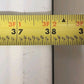 Enamel Tabletop Counter Vintage Rustic White Black Edges Wood Frame 38" As-Is