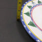 Dinner Plate Present Tense Italy Snowman Christmas Tree Hand Painted 10.5 Cerami