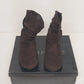 Rampage Beckett Brown Faux Suede Ankle Boots Shoe Womens 7.5 Bow Slouchy China
