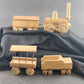 Handmade Wooden Train Engine and Train Car Vintage Variation Choices Unfinished