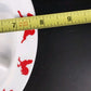 Hazel Atlas Milk Glass Child's Divided Bowl Dish Red Animal Border USA Vintage