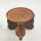 Set of 2 Teakwood Wall Sconce Candle Holders 6"H Fits 4" Candles Natural Wood