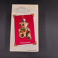 Hallmark Keepsake Christmas Ornament 2002 THREADBEAR Fabric Wood and Metal