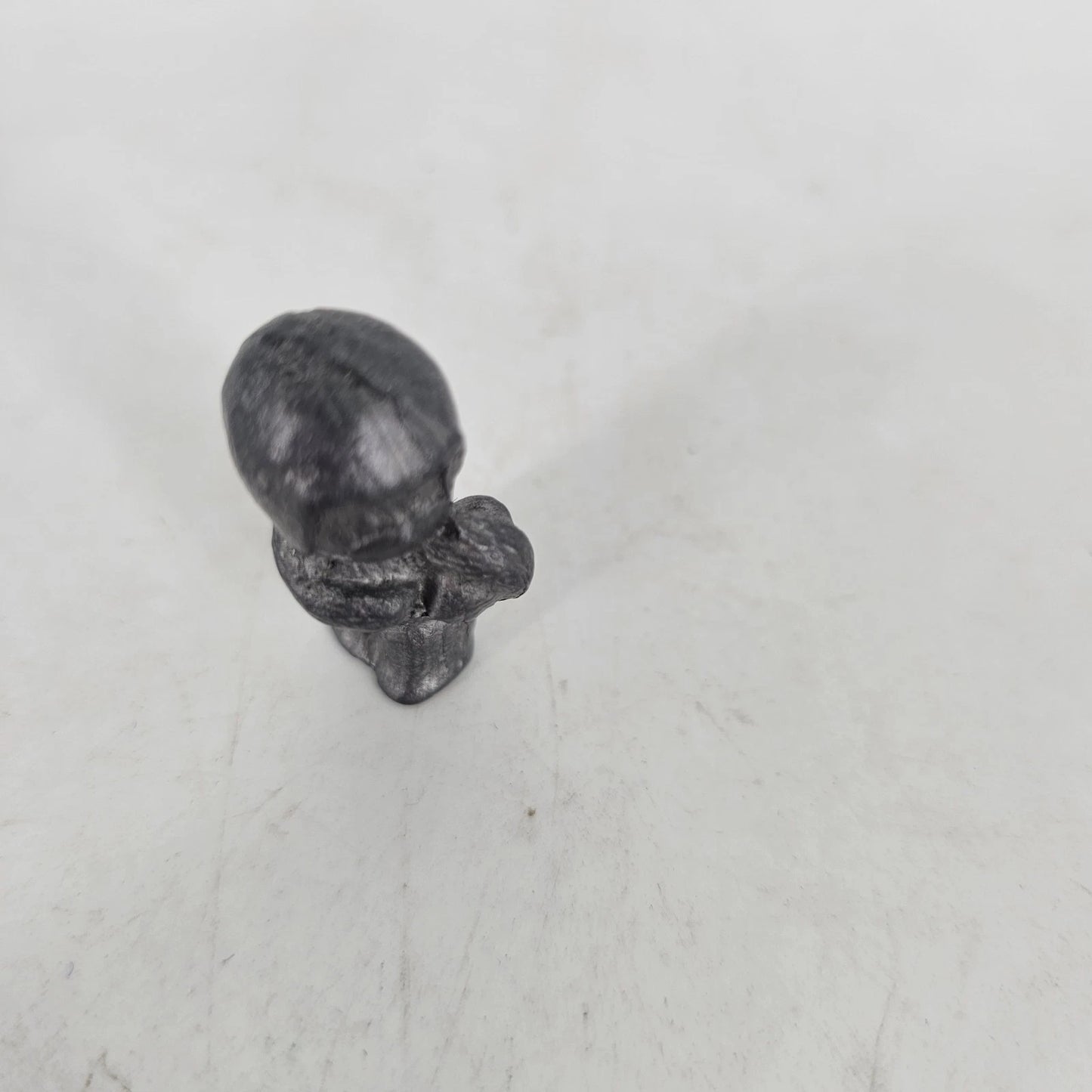 Mini Pewter Football Player Bear Figurine 1.5" Sports Collectible Vintage