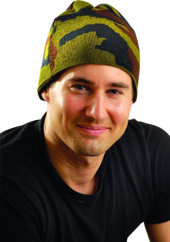 Winter Stretch Camo Knit Hat beanie cap One Size