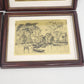Lionel Barrymore Talio Chrome Framed Venice Prints Set of 4 Signed