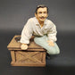 GWTW Captain Butler Crate Sitting Ceramic Figurine 73474 Music Box Does Not Work