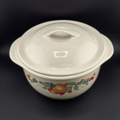 Corelle Coordinates Covered Casserole Abundance Fruit Stoneware 1.5 Quart