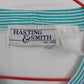 Hastings & Smith Tank Top Skirt 2 pc Set Womens Aqua White Striped Sleeveless