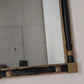 Americana Federal Eagle Trumeau Mirror Colonial MCM Black Handcraft Wood Vintage