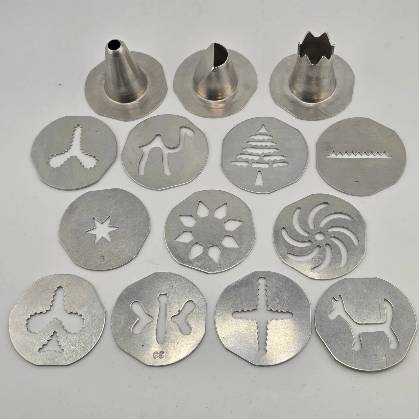 Mirro Cooky Pastry Press No 358 AM Aluminum Set 11 Discs 3 Tips Book with Box