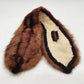 Medium Brown Mink Fur Pointed Collar for Coats Dresses Sweaters or Projects 36"
