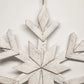 Rustic Wooden Snowflake Wall Decor 22 Inch Farmhouse Christmas