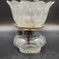 Antique Victorian Clear Pressed Glass Kerosene Oil Lamp Chimney Shade 14"