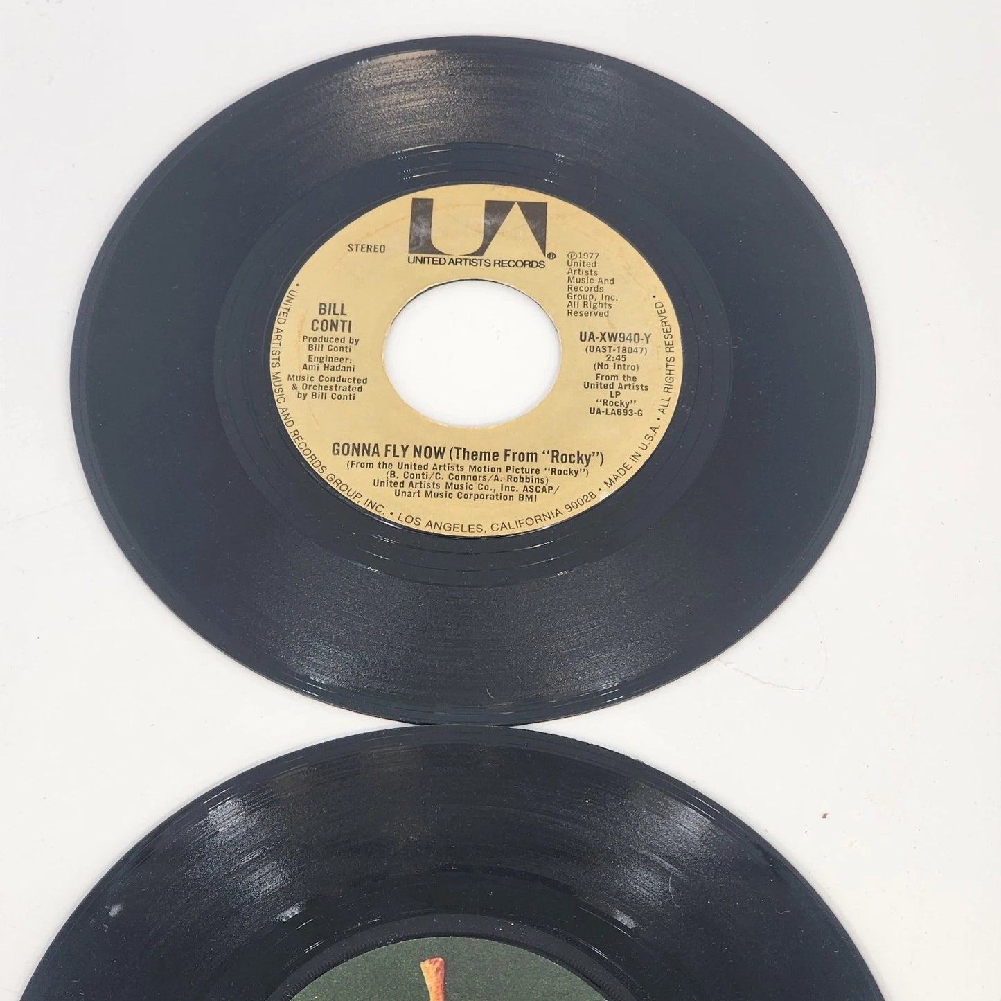 1970s 3-Pack 45RPM Vinyl Wings Guess Who Rocky Theme Records