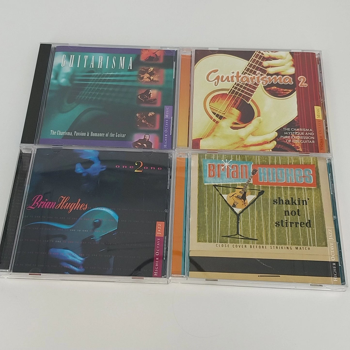 Brian Hughes & Guitarisma 4 CD Lot Smooth Jazz Higher Octave Guitar Albums 1990s