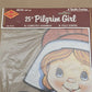 Beistle 25” Pilgrim Girl Jointed Die Cut Cardboard '86 Thanksgiving Fall Harvest