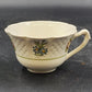 Royal Doulton June Garden Cup & Saucer Fine China Floral Crazing England Vtg
