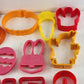 21 Plastic Cookie Cutters Press Easter Valentine Halloween Christmas Love Bunny