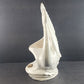 White Ceramic Swan Planter by Maddux of CA 1950s Bracket for Adding Light 12"h