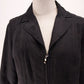 Studio Works Women's Black Zip Jacket Size 4P Lightweight Notched Collar