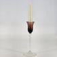 5 Lenox Color Gems Crystal Candlesticks Multi-Color Long Stem w Candles NIB NOS