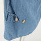 Christopher & Banks Denim Jacket L Noah's Ark Animal Embroidery Long Sleeve