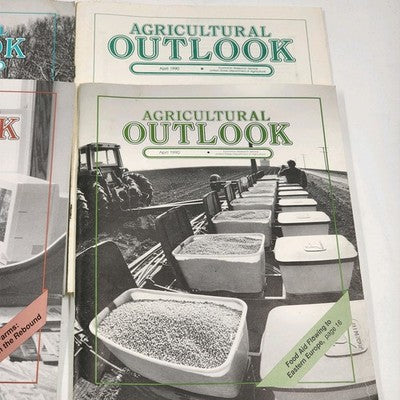 Lot Of 4 Agricultural Outlook Month Of January February March April 1990