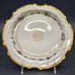 LRL Limoges Plate Art Nouveau w Multicolor Floral Motif & Gold Tone Edges France