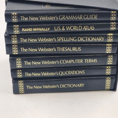 Websters Library of Practical Information Book Set In Case 7 Small Books 1990