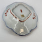 2 Japanese Porcelain Oval Dishes Hand Painted Raised Cobalt Blue Handles 8"x6.5"
