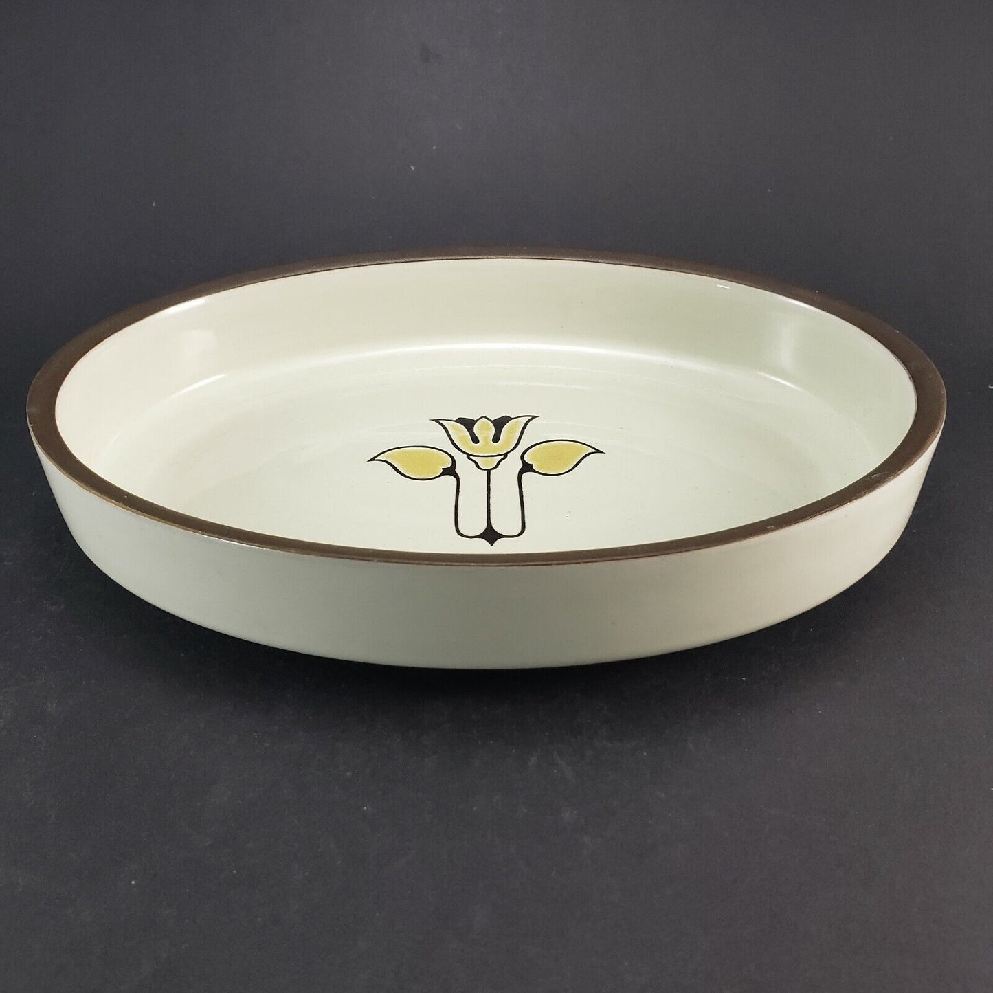 Denby-Langley 10" Oval Vegetable Bowl Kimberly Pattern Floral Design Vintage